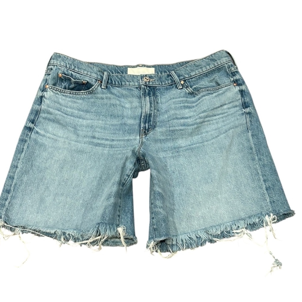 MOTHER DENIM JEAN SHORTS The Download Undercover Fray Size Women's 34